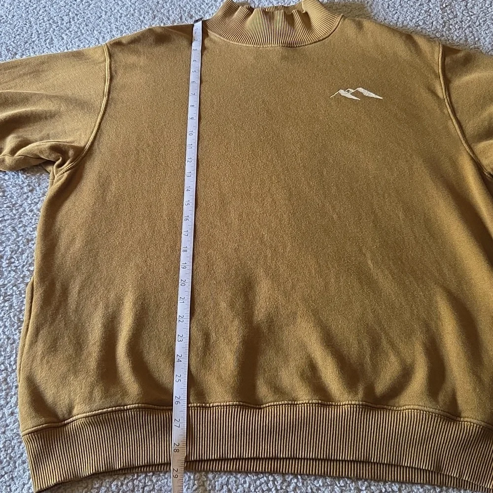 Aerie Mountain Season Oversized Cloud Fleece Mock Neck Pocket Sweatshirt Shacket - Picture 12 of 14